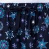 Fruit of the Loom Waffle V-Neck Top and Flannel Pant Sleep Set Ensemble de Pijama Femme(Bleu Nuit/Flocon D&rsquo;étoile)