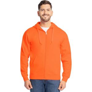 Fruit of The Loom Sweat à Capuche en Polaire Eversoft pour Homme évacuant l&rsquo;humidité et Respirant, avec Fermeture éclair intégrale, Small