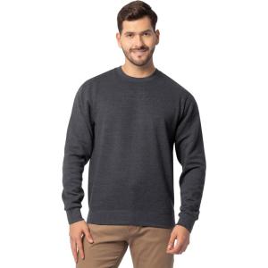 Fruit of the Loom Eversoft Chandail capuche en polaire pour homme, noir chin , taille S, Col rond – Noir chin , S