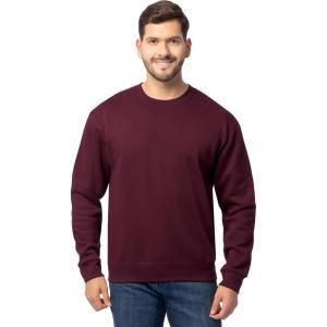 Fruit of the Loom Sweats à Capuche en Polaire Eversoft pour Homme, Col Rond – Bordeaux, S