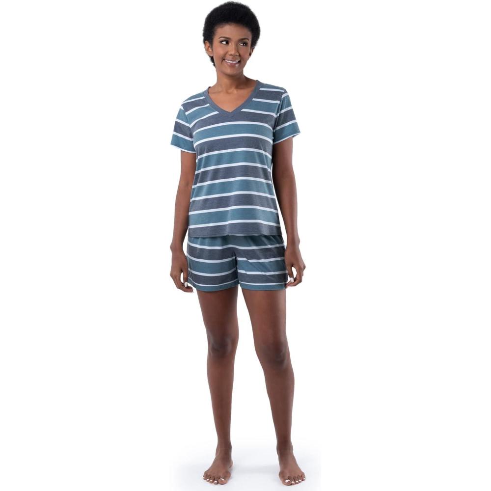 imageFruit of the Loom Ensemble de Pijama FemmeBande Bleue