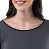 Fruit of The Loom Long Sleeve Tee and Pant 2 Piece Sleep Set Ensemble de Pijama Femme(Gris)