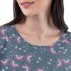 Fruit of The Loom Long Sleeve Tee and Pant 2 Piece Sleep Set Ensemble de Pijama Femme(Imprimé Floral)