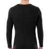 Fruit of The Loom Long Sleeve Tee and Pant 2 Piece Sleep Set Ensemble de Pijama Femme(Light Grey Heather/Black Soot)
