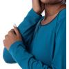 Fruit of The Loom Long Sleeve Tee and Pant 2 Piece Sleep Set Ensemble de Pijama Femme(Mer Sombre)