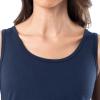 Fruit of The Loom Women&rsquo;s Breathable Tank Top, Pant, and Cardigan Sleep Set, Midnight Blue, X-Large