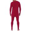 Fruit of the Loom Combinaison Thermique de Qualité Supérieure Bas de pyjama Homme(Rouge/excursion  couleur unie (Getaway Solids))