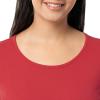 Fruit of the Loom Sueded Jersey Crew Top and Fleece Pant Sleep Set Ensemble de Pijama Femme(Rouge/Ciel Étoilé)