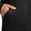 Fruit of the Loom Big & Tall Eversoft Fleece Elastic Bottom Sweatpants with Pockets, Relaxed Fit, Moisture Wicking, Breathable Pantalon de survêtement Homme(Fermeture Éclair Intégrale Noire)