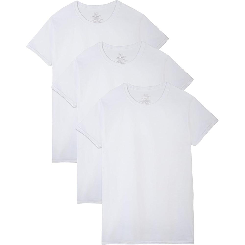 imageFruit of The Loom Big ampamp Tall Breathable Undershirts sousvtement HommeBlanc Glac