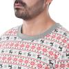 Fruit of the Loom Ensemble de Couchage Thermique Gaufré (Haut et Bas) Jeu de Couches de Base Homme(Fair-isle-blanc)