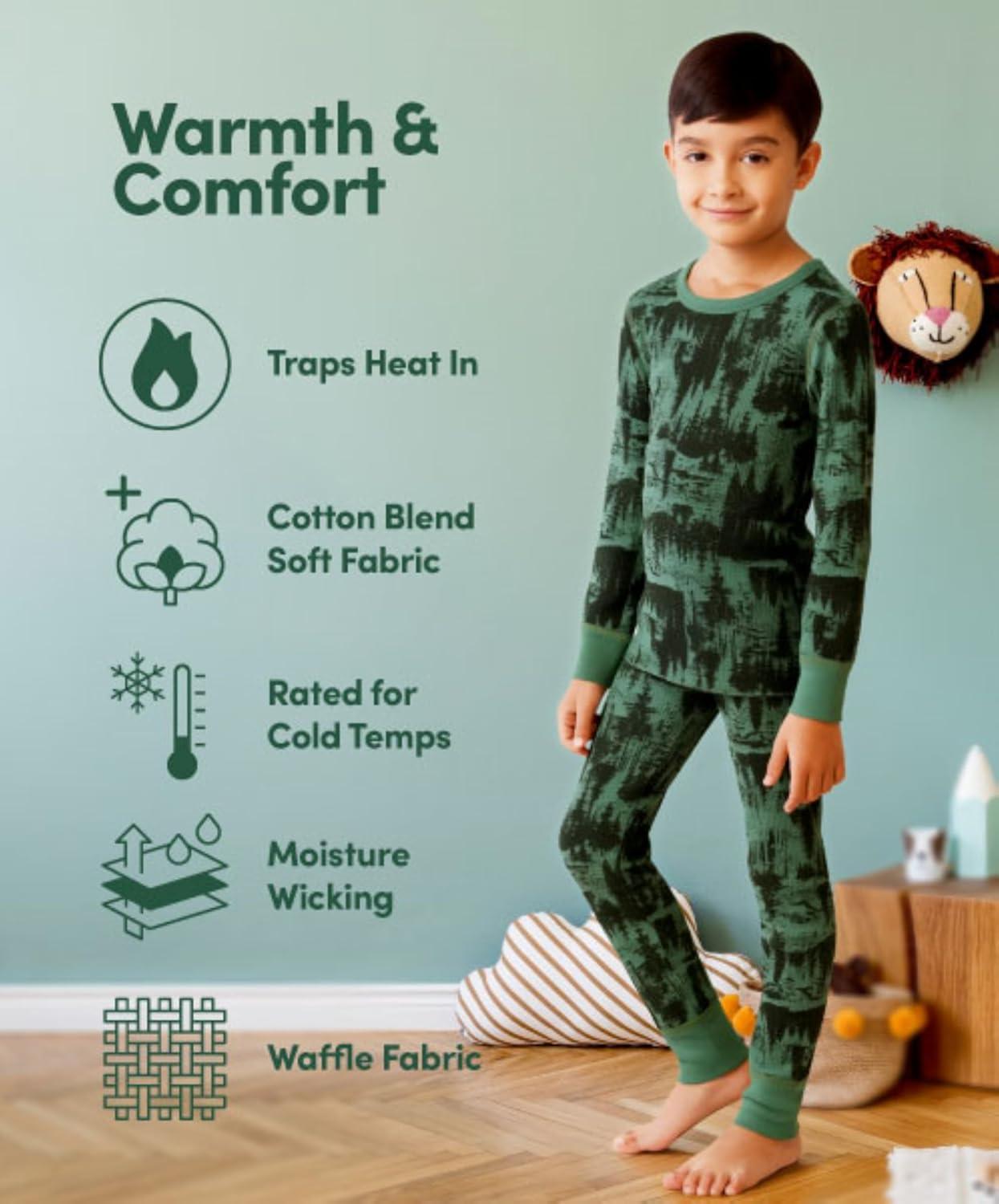 imageFruit of the Loom Mens Classics Midweight Waffle Thermal Underwear Bottoms 1 ampamp 2 PacksAll Black 2 Pack