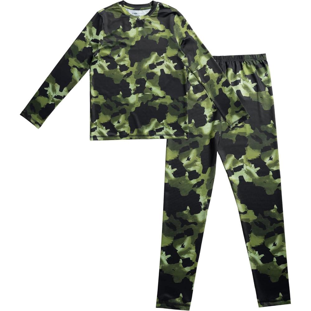 imageFruit of the Loom Ensemble de sousvtements thermiques pour garonsCamouflage