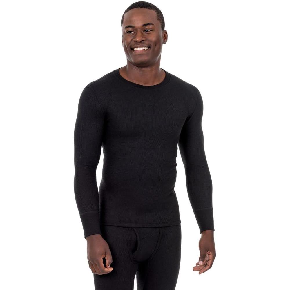 imageFruit of the Loom Signature Soft Tec Maillot thermique pour hommeNoir