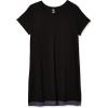 Fruit of The Loom Women&rsquo;s Plus Size Sleeve Tee and Short 2 Piece Sleep Set, Black, 4X