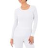 Fruit of The Loom Women&rsquo;s Micro Waffle Premium Thermal Crew Top, White, Large
