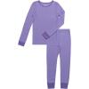 Fruit of The Loom Premium Thermal Waffle Underwear Set Ensemble de Pijama Fille(Lavande/Violet)