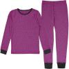 Fruit of The Loom Premium Thermal Waffle Underwear Set Ensemble de Pijama Fille(Violet)