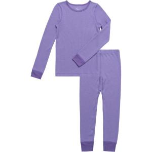 Fruit of The Loom Premium Thermal Waffle Underwear Set Ensemble de Pijama Fille(Lavande/Violet)