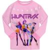 Générique Ensemble 2 pièces Pyjama Noël pour Garçons et Filles T-Shirt et Pantalon vêtements de Nuit avec pour Enfants Pyjamas pour Filles Ensemble Noël Carnaval Fête(A05-pink)