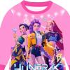 Générique Ensemble 2 pièces Pyjama Noël pour Garçons et Filles T-Shirt et Pantalon vêtements de Nuit avec pour Enfants Pyjamas pour Filles Ensemble Noël Carnaval Fête(A01-pink)