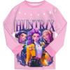 Générique Ensemble 2 pièces Pyjama Noël pour Garçons et Filles T-Shirt et Pantalon vêtements de Nuit avec pour Enfants Pyjamas pour Filles Ensemble Noël Carnaval Fête(A07-pink)