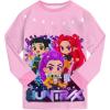 Générique Ensemble 2 pièces Pyjama Noël pour Garçons et Filles T-Shirt et Pantalon vêtements de Nuit avec pour Enfants Pyjamas pour Filles Ensemble Noël Carnaval Fête(A02-pink)