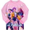 Générique Ensemble 2 pièces Pyjama Noël pour Garçons et Filles T-Shirt et Pantalon vêtements de Nuit avec pour Enfants Pyjamas pour Filles Ensemble Noël Carnaval Fête(A08-pink)