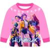 Générique Ensemble 2 pièces Pyjama Noël pour Garçons et Filles T-Shirt et Pantalon vêtements de Nuit avec pour Enfants Pyjamas pour Filles Ensemble Noël Carnaval Fête(A01-pink)
