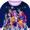 Générique Ensemble 2 pièces Pyjama Noël pour Garçons et Filles T-Shirt et Pantalon vêtements de Nuit avec pour Enfants Pyjamas pour Filles Ensemble Noël Carnaval Fête(A01-dark Blue)