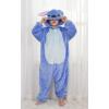 Pyjamas Enfants Cosplay Cartoon Animaux à Capuche Combinaison Vacances Pyjamas Garçons Filles Grenouillères Vêtements de Nuit Enfants 3-12 Ans(Bleu)