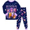 Générique Ensemble 2 pièces Pyjama Noël pour Garçons et Filles T-Shirt et Pantalon vêtements de Nuit avec pour Enfants Pyjamas pour Filles Ensemble Noël Carnaval Fête(A07-dark Blue)