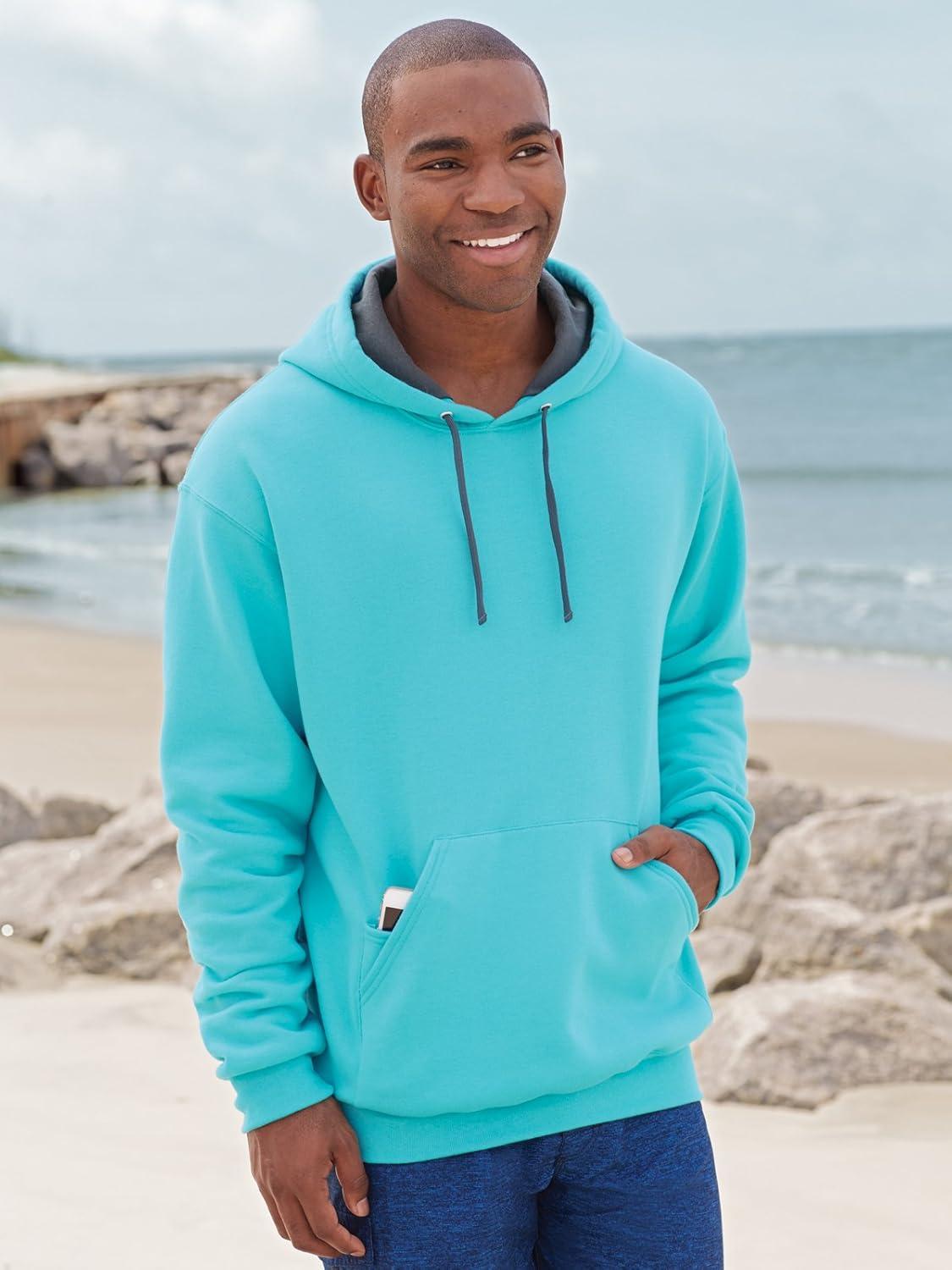 image:imageFruit of the Loom Pull Over Premium Sweat Capuche HommeVert Vert