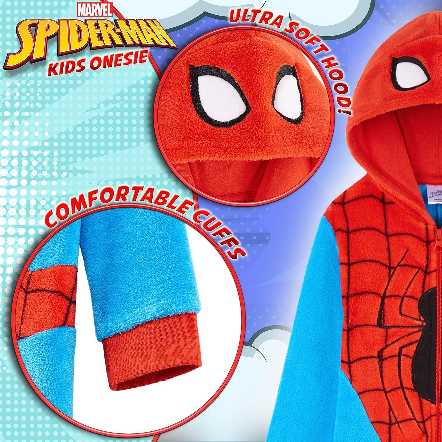 image:imageMarvel Pyjama Spiderman Combinaison Grenouillre Surpyjama Enfant GarconRougeBleu