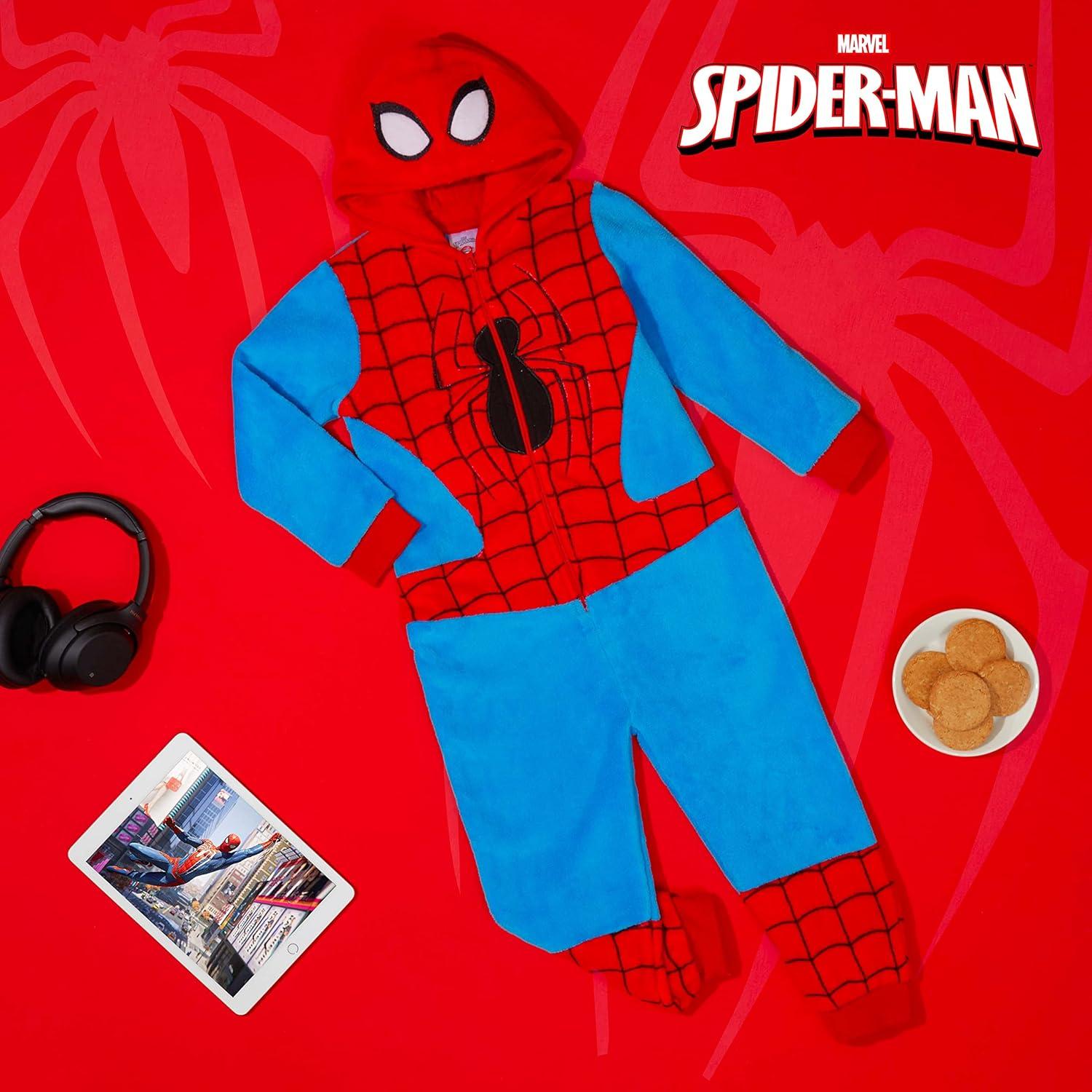 image:imageMarvel Pyjama Spiderman Combinaison Grenouillre Surpyjama Enfant GarconRougeBleu