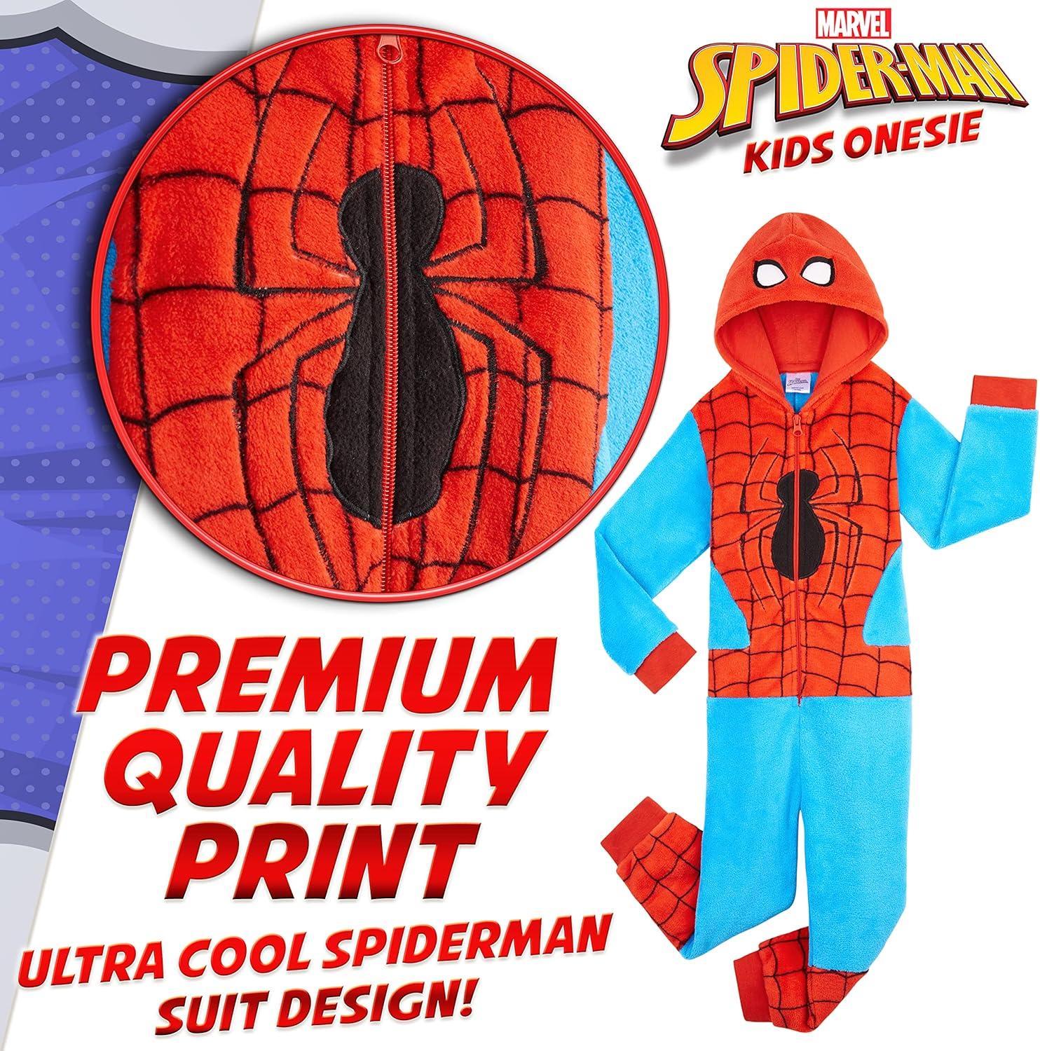 image:imageMarvel Pyjama Spiderman Combinaison Grenouillre Surpyjama Enfant GarconRougeBleu