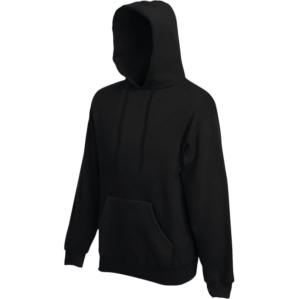image:imageFruit of the Loom Pull Over Premium Sweat Capuche HommeNoir