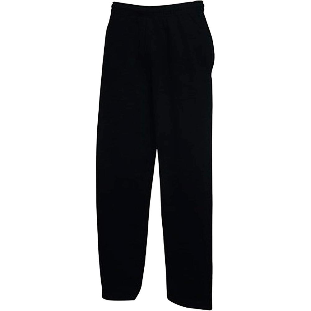 image:imageFRUIT OF THE LOOM Classic Open Hem Jog Pants Straight Leg HommeNoir