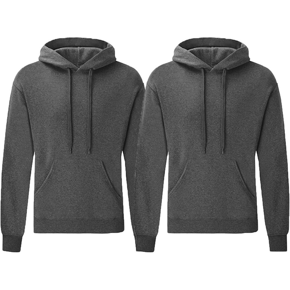 image:imageFruit of the Loom Sweat capuche pour homme opaque Gris fonc M
