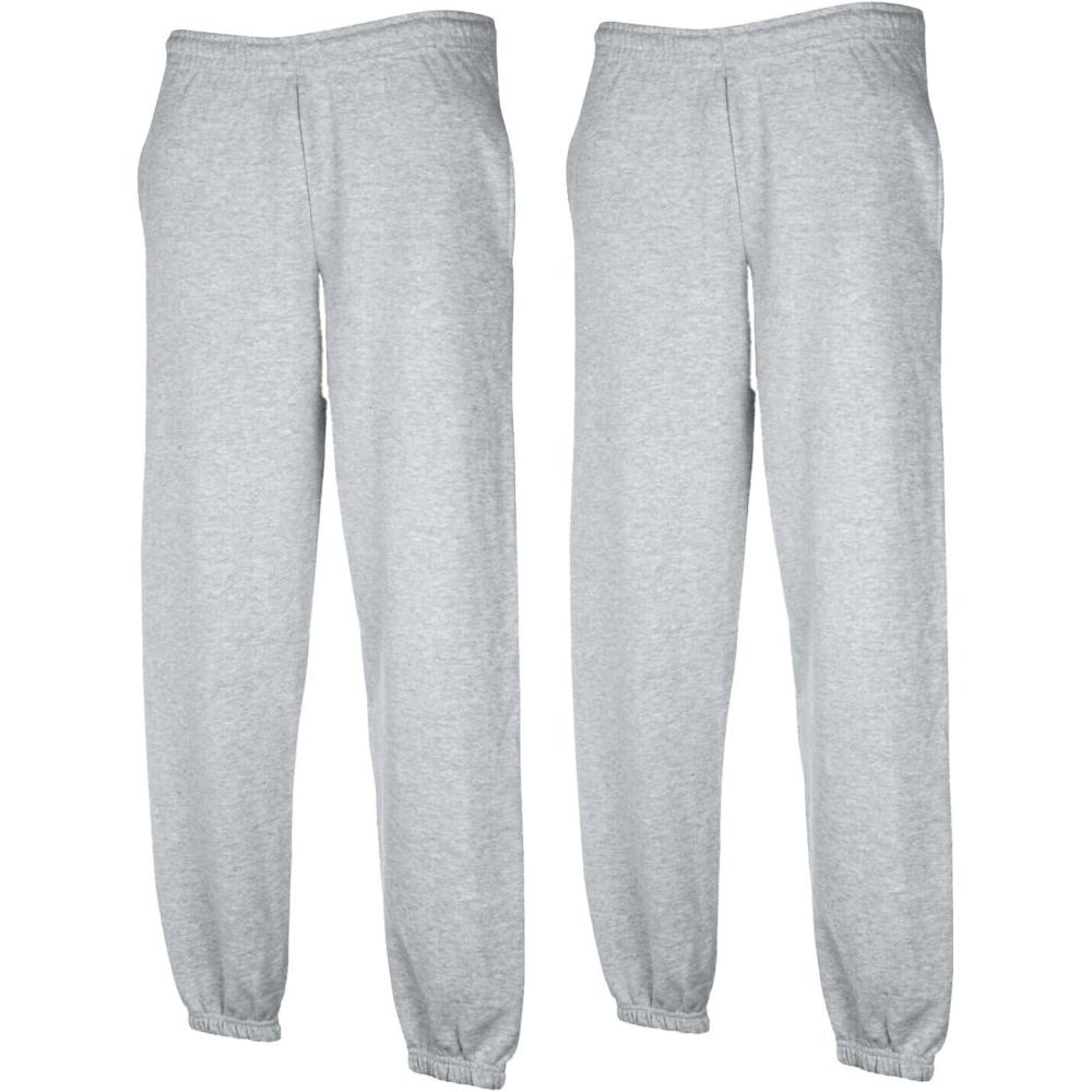 image:imageFruit of The Loom Pantalon pour homme 2 x gris lastique 1 blocnotes dachat Hl M