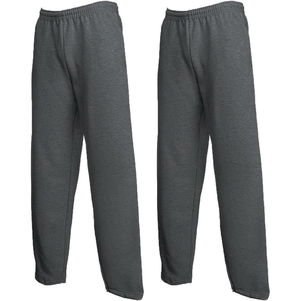 image:imageFruit of the Loom Pantalon de Jogging Homme2 X Dark Heather Ouvert 1 Blocnotes Hl Achat