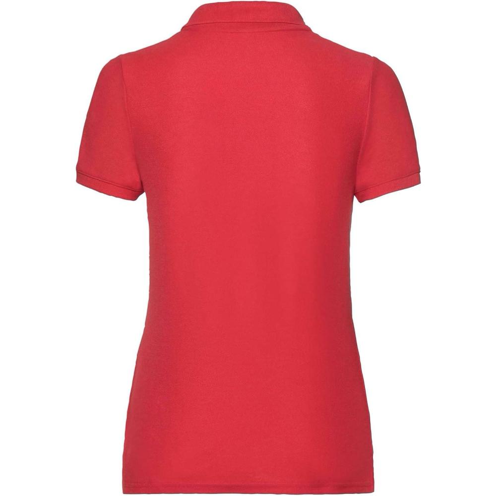 image:imageFruit of the Loom Polo Manches Courtes FemmeRouge Rouge