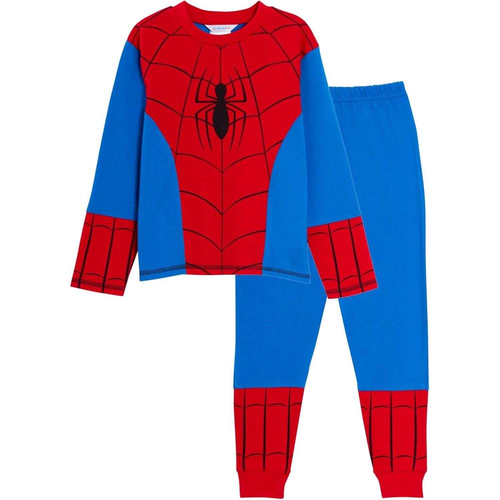 image:imagePyjama Marvel Spiderman pour garon Ensemble de vtements de Nuit AvengersRedBlue