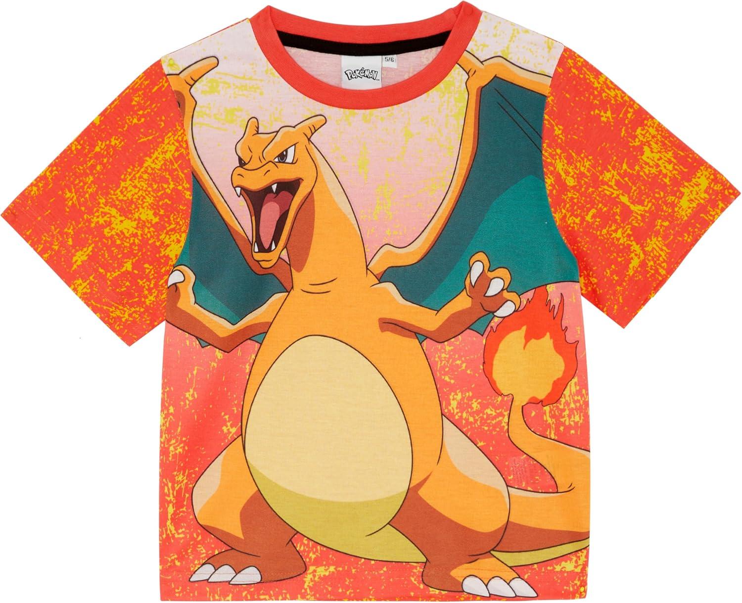 image:imagePokmon Pyjama Court rtro DracaufeuCharizard ou TortankBlastoiseRouge