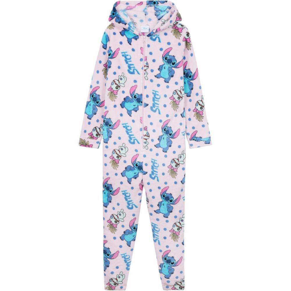 image:imageDisney Stitch Combinaison Pyjama Enfant Fille avec Capuche Pyjama Pilou Pilou Enfant et AdoMulti Stitch