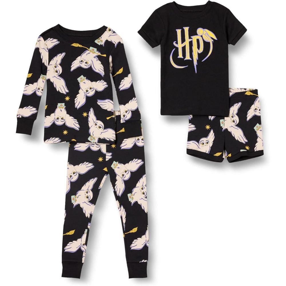 image:imageAmazon Essentials Unisexe bb Lot de Pyjamas en Coton Coupe AjusteHarry Potter Hedwige Enfants