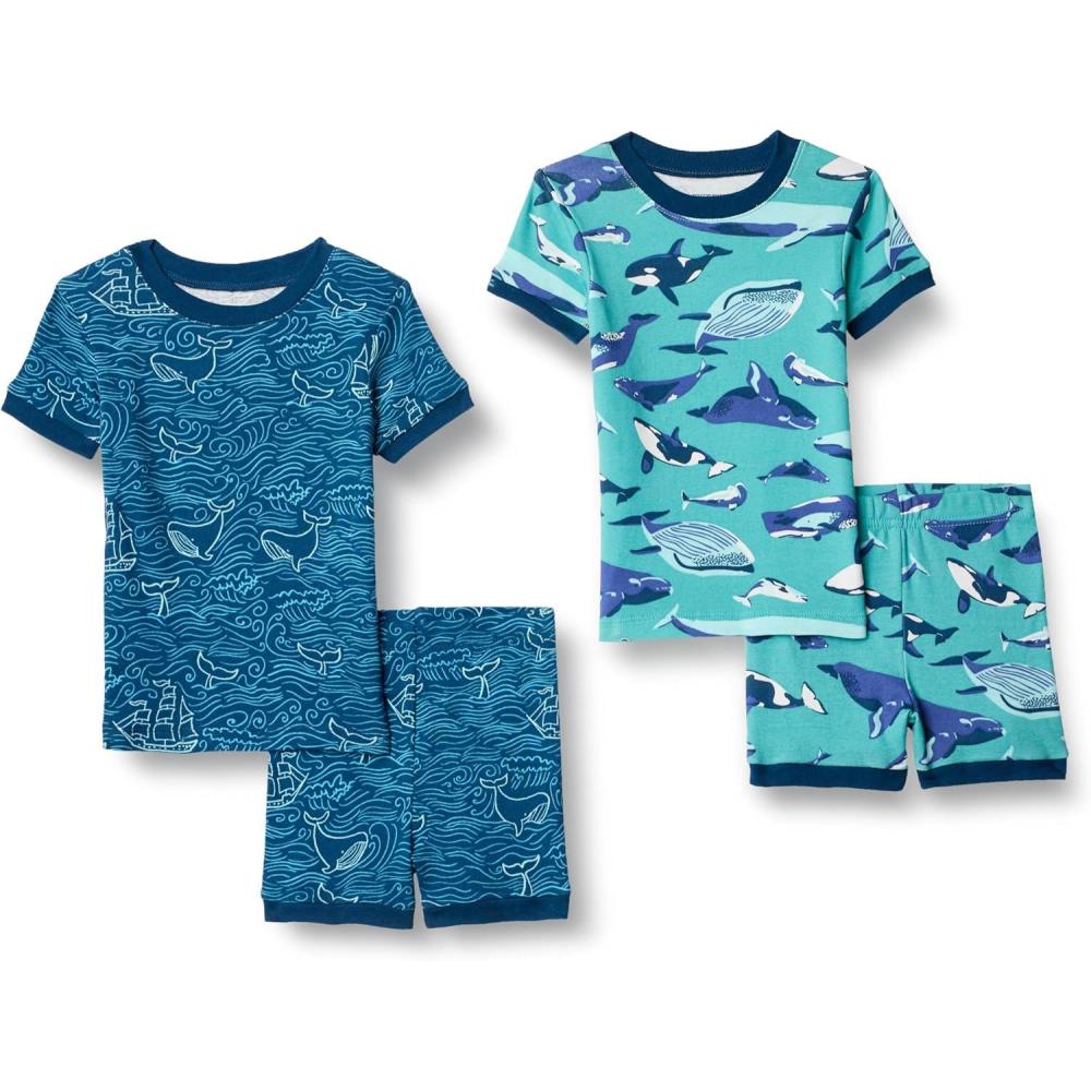image:imageAmazon Essentials Unisexe bb Lot de Pyjamas en Coton Coupe AjusteSous la Mer