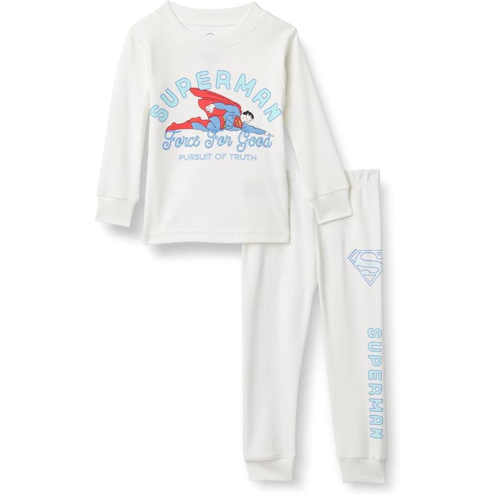image:imageAmazon Essentials Unisexe bb Lot de Pyjamas en Coton Coupe AjusteSuperman