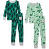 Vert Bouteille Ours Polaire/Vert Menthe Motif Camping