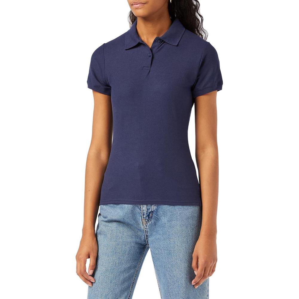 image:imageFruit of The Loom Polo Premium Lady Fit FemmeBleu Bleu Marine